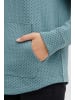 Oxmo Stehkragenpullover OXAmini Tube SW 21300975-ME Pullover mit hohem Kragen in Blau