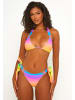 Moda Minx Bikini Top Club Tropicana Triangel Top in Rainbow Paradise