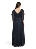 Vera Mont Abendkleid im Glitzer-Look in Dunkelblau/Grau