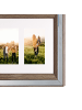 Beliani Fotorahmen SINTA in Silber/Braun/Beige - (W) 50 x (H) 32 x (L) 5 cm Vertikal