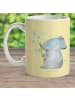 Mr. & Mrs. Panda Plastikbecher Elefant Seifenblasen ohne Spruch in Gelb Pastell