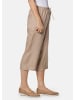 GOLDNER Sommerhose mit Rundumschlupfbund in macchiato / melange