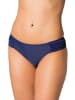 Aquarti Aquarti Damen Bikinihose mit seitlichen Raffungen in dunkelblau