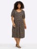 sheego Jersey-Kleid in tiefblau-ozean-bedruckt