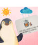 Mr. & Mrs. Panda Badteppich Pinguin & Maus Wanderer mit Spruch in Weiß