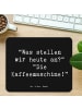 Mr. & Mrs. Panda Mousepad Spruch Freude am Morgen mit Spruch in Schwarz
