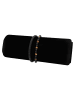 Adeliás Unisex Armband – Lederarmband aus Leder mit Perle 23 cm in schwarz