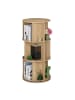 relaxdays Bücherregal in Natur - (H)104 x Ø 50 cm