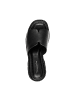 Tamaris Ledersandalen mit Absatz Schwarz