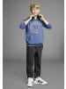 Bruno Banani Kapuzensweatshirt in blau meliert