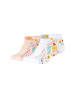 s.Oliver Sneakersocken originals organic flower 4er Pack white & powder puff