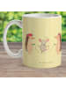 Mr. & Mrs. Panda Kaffeetasse Igel Seilhüpfen ohne Spruch in Gelb Pastell