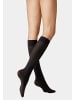 Kunert Feinkniestrümpfe Velvet 40 druckfreier Bund in Black