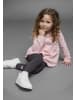 Kidsworld Langarmshirt & Leggings in rosa, anthrazit