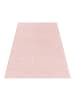 KADIMA DESIGN Teppich Kurzflor Unifarben Polypropylen saugroboter Wohnzimmer in Rosa