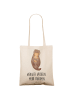 Mr. & Mrs. Panda Tragetasche Otter Muschel mit Spruch in Creme