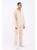 Megaman Jogginganzug Set Jogger Pullover Oversize Fit in Beige