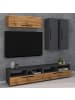 VCM  Holz Wandregal Wandschrank Klappschrank Arila XL in Anthrazit