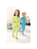 Erwin Müller Interlock-Jersey Kinder-Schlafoverall 2er-Pack in grün/türkis