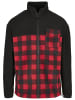 Urban Classics Winter Jackets in black/redcheck