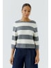 Oui Pullover in grey white