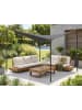 Beliani Garten-Pergola AVENTINE in Grau/Schwarz - (W) 300 x (H) 260 x (L) 300 cm
