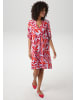 Aniston CASUAL Blusenkleid in flieder-dunkelrot-orange