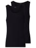 Hanro Unterhemd / Tanktop Cotton Essentials in Schwarz
