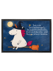 Mr. & Mrs. Panda Schmutzfangmatte Einhorn Hexe Design mit Spruch in Weiß