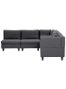 Beliani 5-tlg Ecksofa UNSTAD in Grau