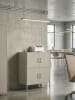 Beliani Büroschrank HOLBECK in Beige - (W) 80 x (H) 101 x (L) 40 cm