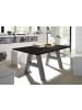58 aufm Kessel ESSZIMMERTISCH Elia 4 140 x 90 x 75 Esstisch Graphit/Schwarzstahl
