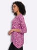 Sieh an! Zipfel-Shirt in magenta-ecru-bedruckt