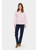 SAINT TROPEZ Langarm-Bluse IbelSZ Lockere Passform in Pink Nectar