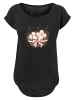 F4NT4STIC Long Cut T-Shirt Osterei Nest Korb Dekor in schwarz