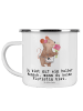 Mr. & Mrs. Panda Emaille Tasse Floristin Herz mit Spruch in Weiß