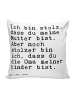Mr. & Mrs. Panda Kissen Ich bin stolz, dass... mit Spruch in Weiß