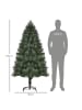 HOMCOM Weihnachtsbaum-Ø90 x 210H cm-Grün