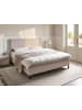 Beliani Doppelbett COUNTESS  in Beige/Braun - (W) 181 x (H) 114 x (L) 201 cm