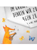 Mr. & Mrs. Panda Gäste Handtuch Esel mit Spruch in Weiß
