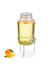 relaxdays Getränkespender in Transparent - 5 L