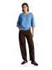 Marc O'Polo DENIM Kurzarm-Pullover relaxed in Flaxflower Blue
