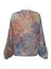 Betty Barclay Schlupfbluse mit Stehkragen in Blau/Rot