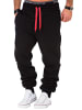 Amaci&Sons Jogginghose CHICAGO in Schwarz/Rot