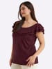 sheego Halbarmshirt in burgund