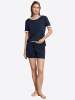 Hanro Pyjama Laura in deep navy