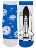 United Labels 4er Pack NASA  Sneakersocken in blau/grau