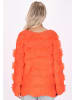 IZIA Damen Pullover in Orange