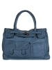 Samantha Look Shopper echt Leder in blau