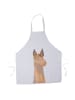 Mr. & Mrs. Panda Schürze Lamakopf Genervt ohne Spruch in Weiß